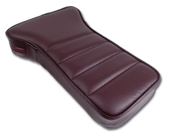 1980 C3 Corvette Reproduction Center Armrest - Claret Leather W/Vinyl