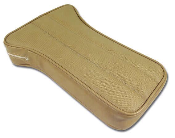 1970-1972 C3 Corvette Reproduction Center Armrest - Light Saddle Vinyl