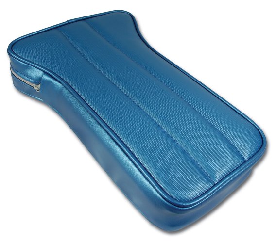 1969-1970 C3 Corvette Reproduction Center Armrest - Bright Blue Vinyl