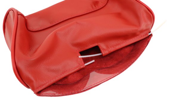 Headrest Covers- Red Leather For 1966 Corvette