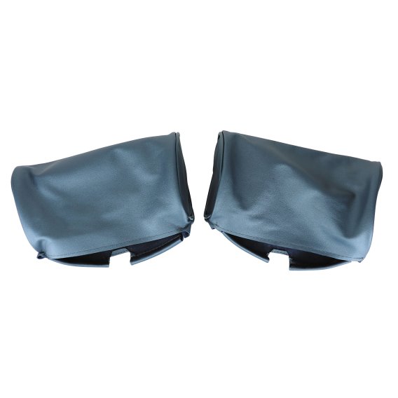 Headrest Covers- Teal Leather For 1967 Corvette