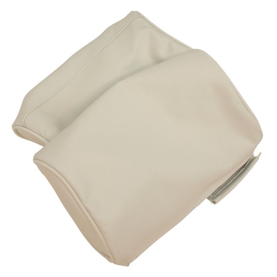 Headrest Covers- White Leather For 1967 Corvette