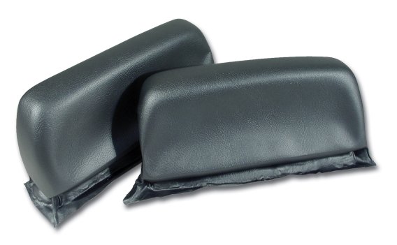 Headrest Covers- Gunmetal ABS For 1968-1969 Corvette