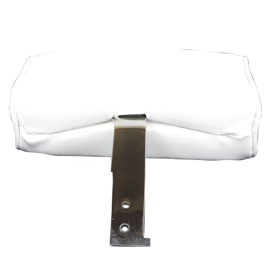 Headrests- White Complete Vinyl For 1966 Corvette