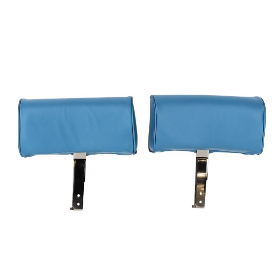 Headrests- Bright Blue Complete Leather For 1967 Corvette