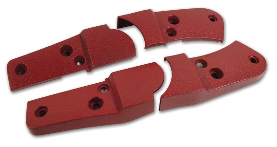 1982 C3 Corvette Reproduction Seat Hinge Cover Set - 4pc - Red