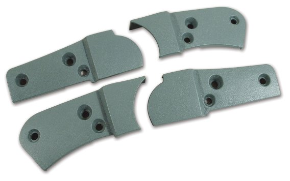 1982 C3 Corvette Reproduction Seat Hinge Cover Set - 4pc - Silvergreen