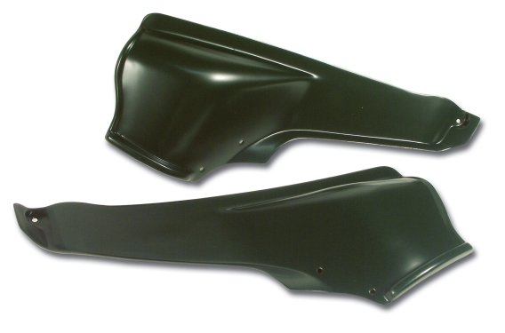 1965-1967 C2 Corvette Interior Rear Quarter Panels Green Convertible