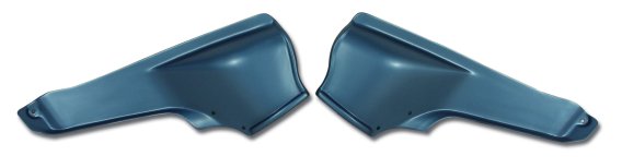 1965-1967 C2 Corvette Interior Rear Quarter Panels Bright Blue Convertible