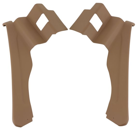 421351MS Mounted Seats Medium Saddle Leather-Like Vinyl w/ Shoulder Harness For 73-74 Corvette