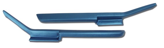 1986-1989 C4 Corvette Moulded Door Panel Armrest Pair - Blue