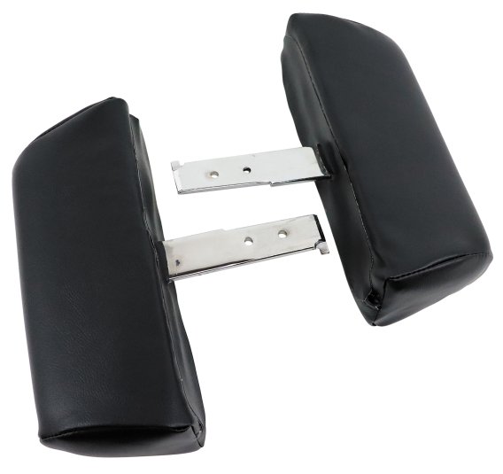 Headrests Black Complete W/Vinyl Covers For 1968-1969 Corvette