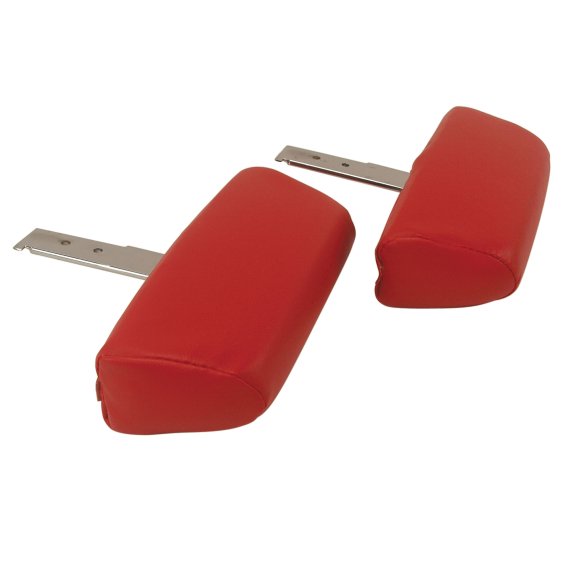 Headrests Red Complete W/Vinyl Covers For 1968-1969 Corvette