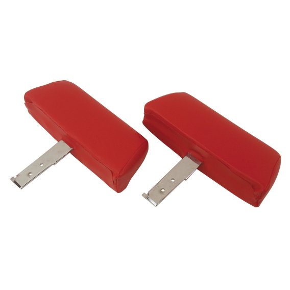 Headrests Red Complete W/Vinyl Covers For 1968-1969 Corvette