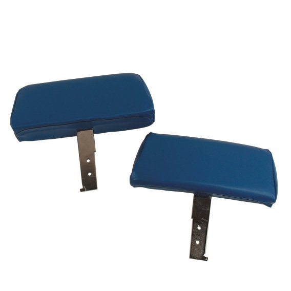 Headrests Bright Blue Complete W/Leather Covers For 1968-1969 Corvette