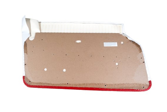 Door Panels- White W/Red Carpet For 1964 Corvette