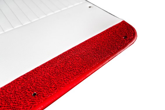 Door Panels- White W/Red Carpet For 1964 Corvette