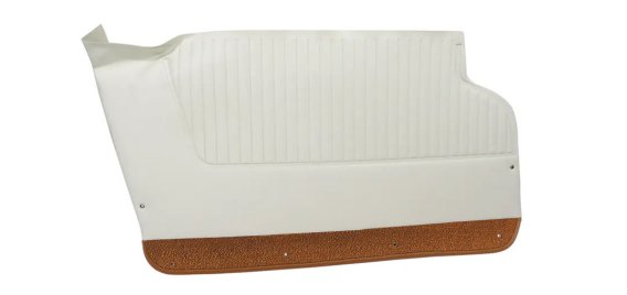 Door Panels- White W/Saddle Carpet For 1964 Corvette