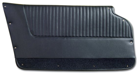 Door Panels Dark Blue Convertible W/Felt For 1963-1964 Corvette