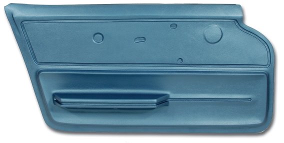 Door Panel Bright Blue Convertible W/Felt LH For 1967 Corvette