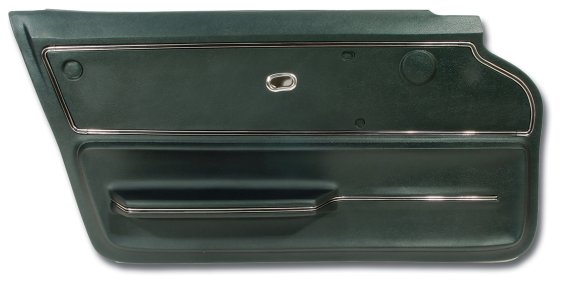 Door Panel- Green Coupe W/Trim LH For 1965-1966 Corvette