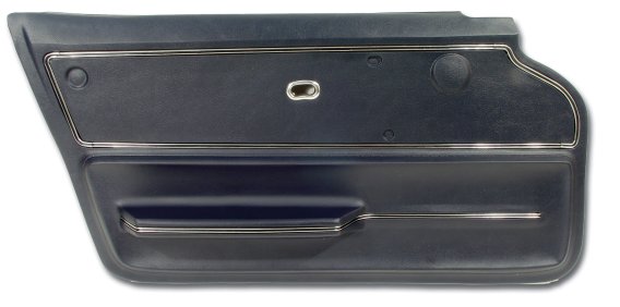 Door Panel- Dark Blue Coupe W/Trim LH For 1966 Corvette