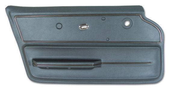 Door Panel- Teal Convertible W/Trim LH For 1967 Corvette