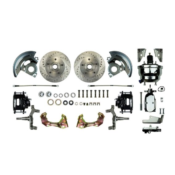 1968-1968 Chevrolet Chevy II Front Brake Conversion Kit The Right Stuff AFXDC02DSX