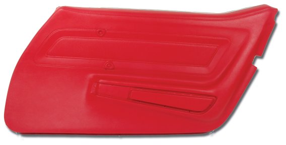 Door Panel- Red RH For 1970-1972 Corvette