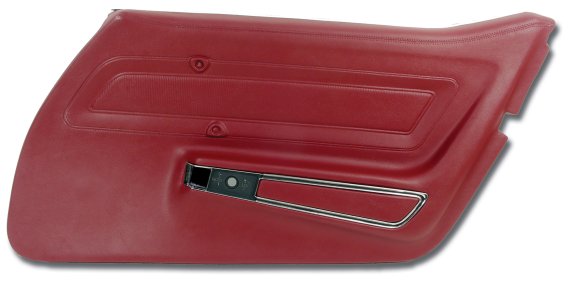 Door Panel- Oxblood Standard RH For 1973-1975 Corvette