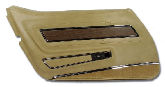 Door Panel- Buckskin Deluxe LH For 1976 Corvette