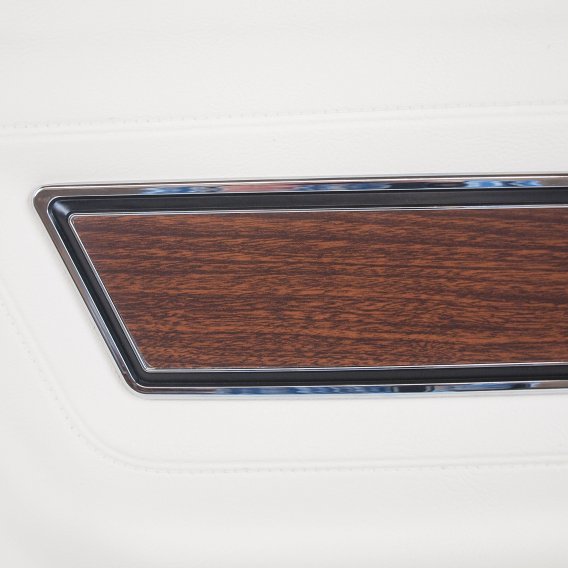 Door Panel White W/Dark Smoke Carpet Deluxe LH For 1976 Corvette