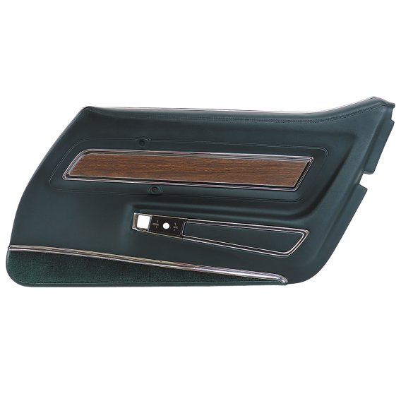 Door Panel- Blue Green Deluxe RH For 1976 Corvette