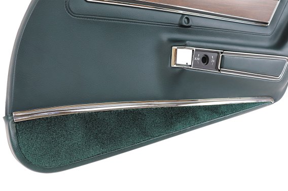 Door Panel- Blue Green Deluxe RH For 1976 Corvette