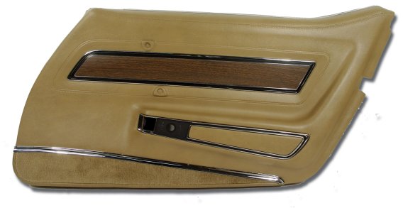 Door Panel- Medium Saddle Deluxe RH For 1973-1975 Corvette