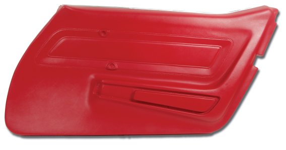 Door Panel- Red RH For 1977 Corvette