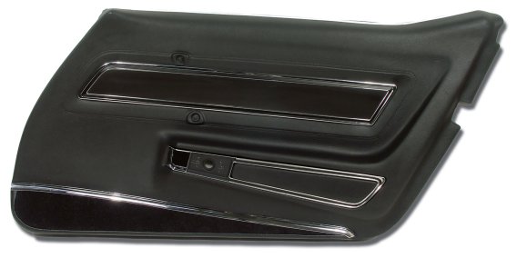 Door Panel- Black Deluxe RH For 1977 Corvette