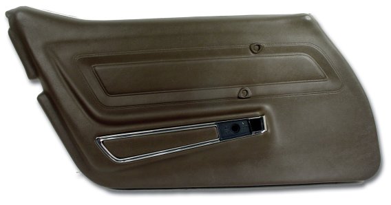 Door Panel- Dark Brown Standard LH For 1977 Corvette