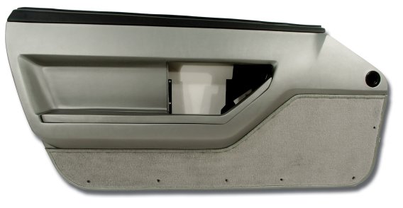 Door Panel- Gray Deluxe Coupe LH For 1984-1987 Corvette