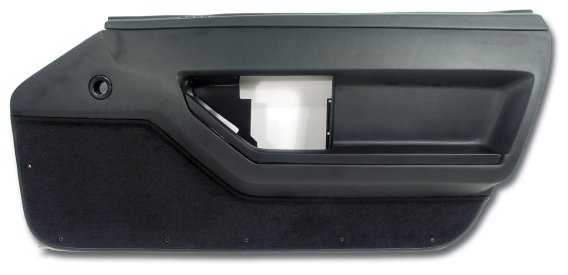 Door Panel- Black Deluxe Coupe RH For 1984-1989 Corvette