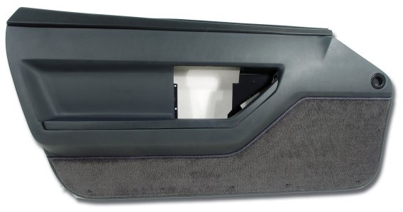 Door Panel Graphite Deluxe Convertible LH For 1986-1987 Corvette