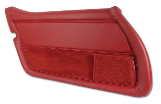 Leather Door Panel- Red LH For 1978-1980 Corvette