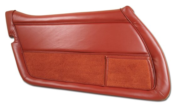 Leather Door Panel- Saffron LH For 1978 Corvette