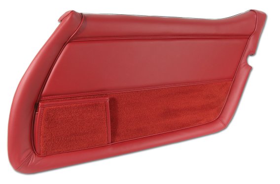 Leather Door Panel- Red RH For 1978-1980 Corvette