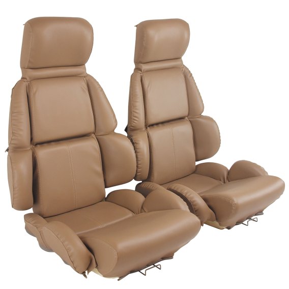 Mounted "Leather-Like" Vinyl Seat Covers Beige Standard For 1993 Corvette