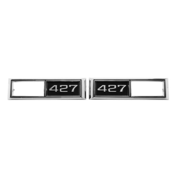 1968 Full-Size Chevrolet, Chevelle, Nova, and El Camino Front Marker Light Bezel, "427" Pair