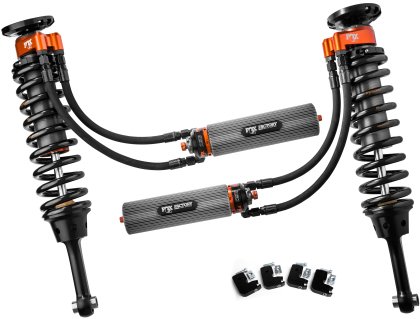 Fox Ford Raptor 3.0 Factory Series 7.9in Int. Bypass Remote Res. Front Coilover Set DSC Adj. - Bl...