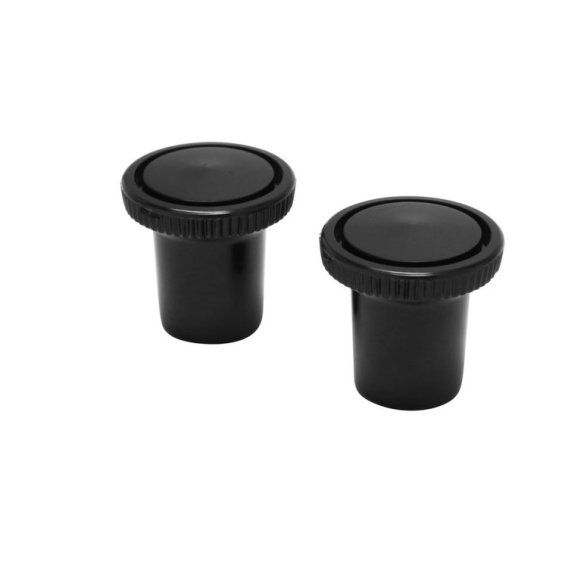 1963-1978 Full-Size Chevrolet Black Vent Pull Knobs, 2 pieces, Sold as a Pair