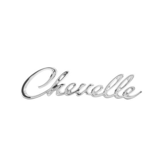 1968-1969 Chevelle Front Header Panel Emblem, "Chevelle", Sold as Each