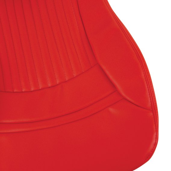 Leather-Like Vinyl Seat Covers Torch Red Sport For 2000-2004 Corvette